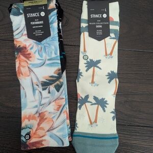 Stance Kid's Casual Socks - Floral and Palm Tree Designs